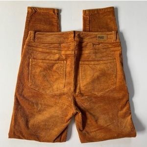 Anthropologie Paige Hoxton Ankle High Rise
Burnt Orange Corduroy Pant 27 Women